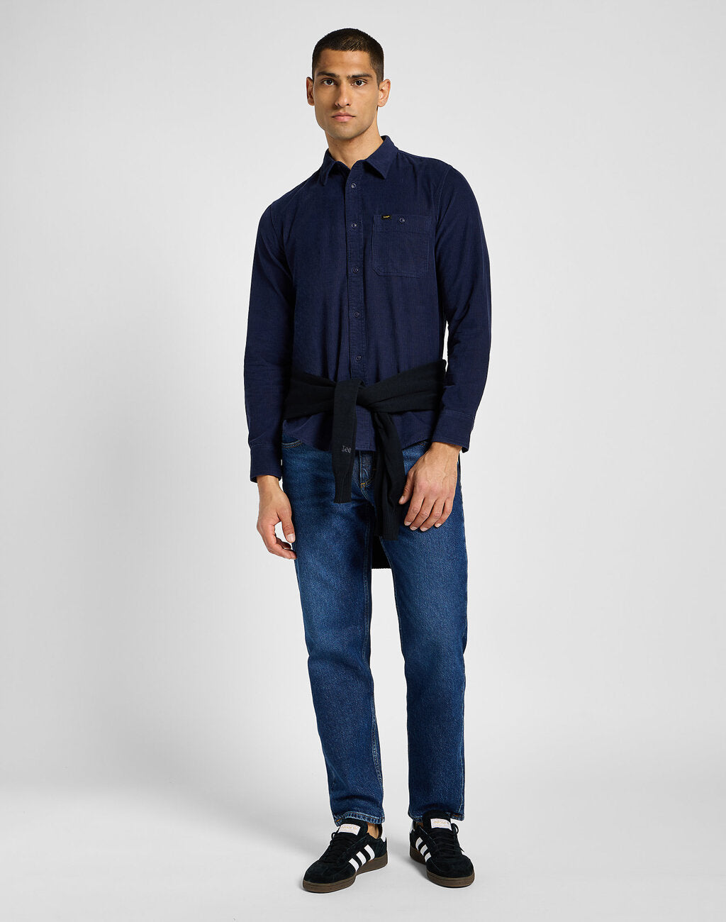 Męska Koszula Lee Sure Shirt Real Indigo 112355732 L66N008547