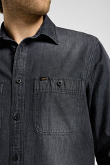 Meska Koszula Lee Worker Shirt 2.0 Granite Wash 112355651