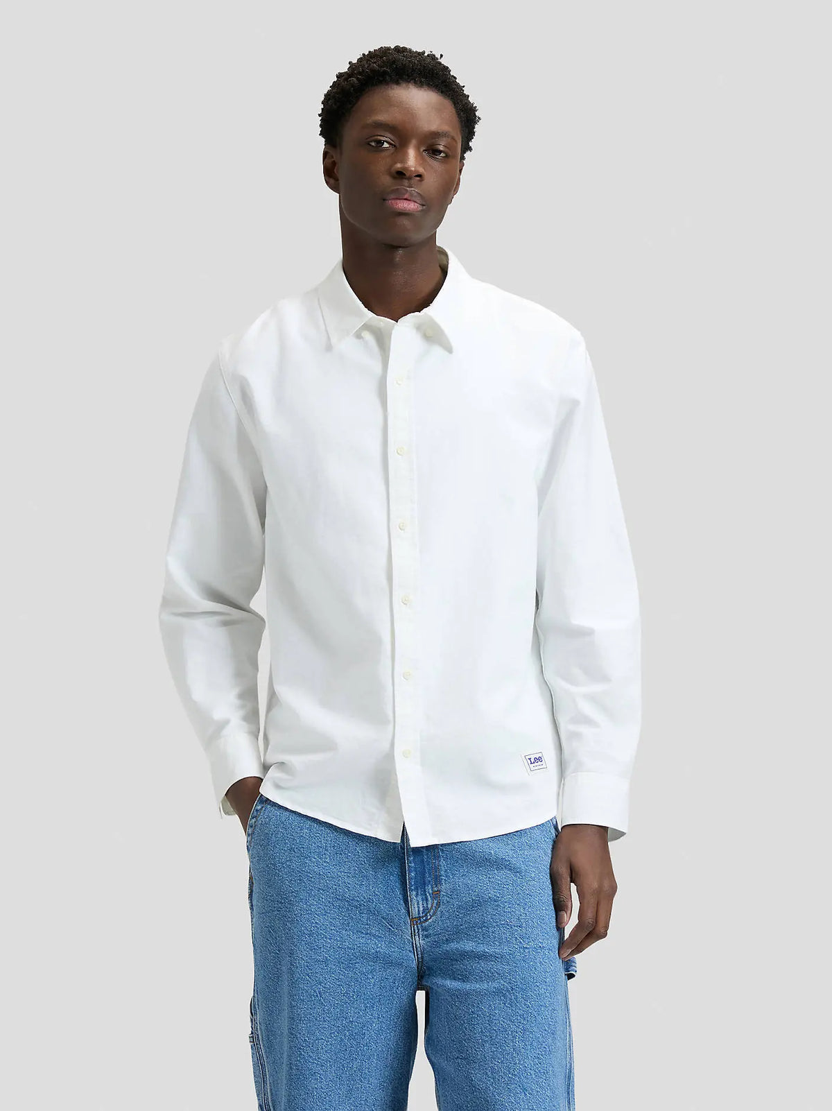 MESKA KOSZULA LEE WORKWEAR BUTTON DOWN BRIGHT WHITE 112376595