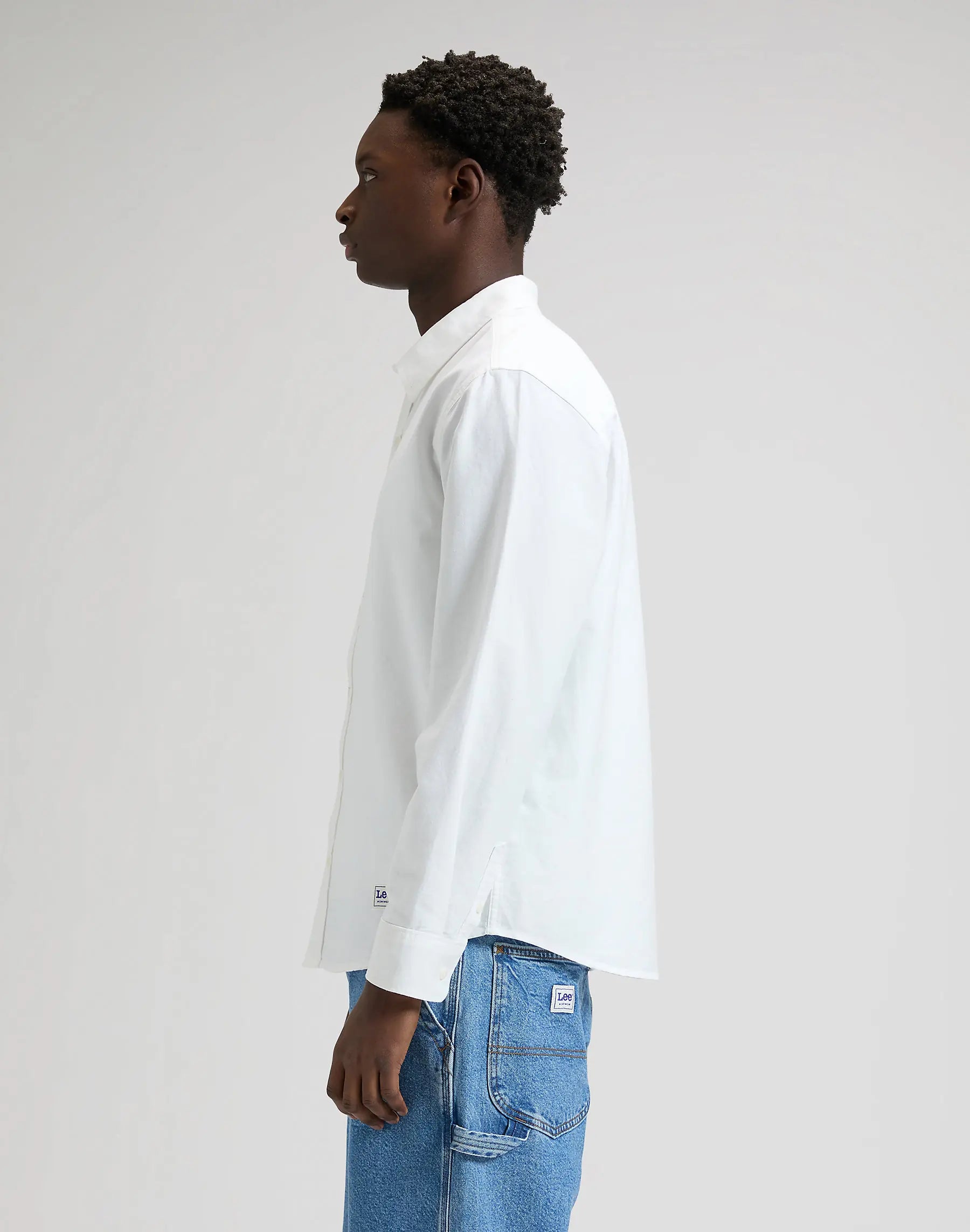 MESKA KOSZULA LEE WORKWEAR BUTTON DOWN BRIGHT WHITE 112376595