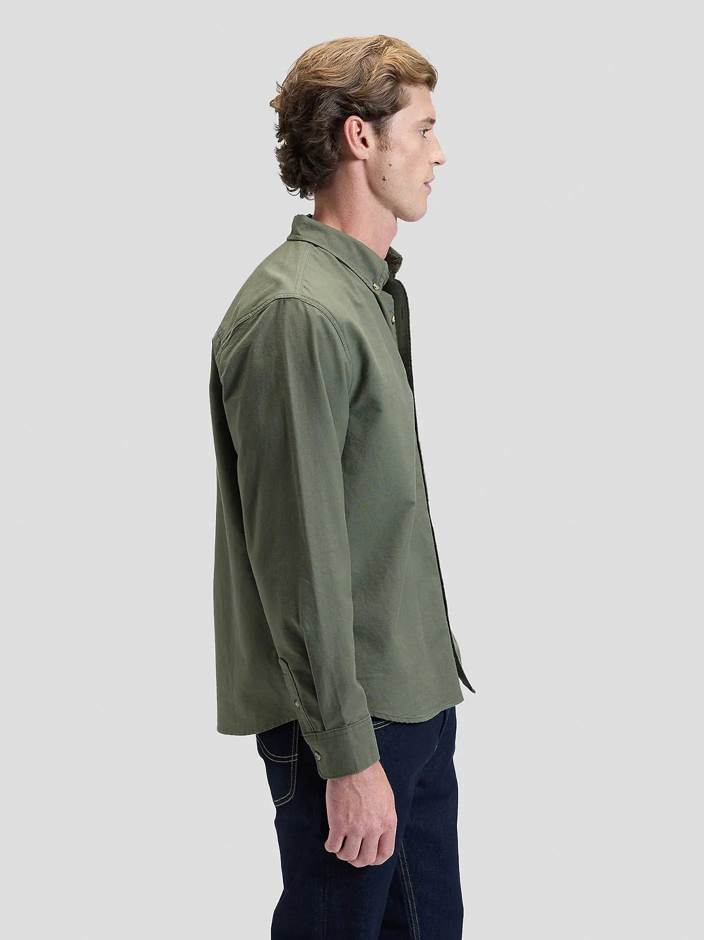 Męska Koszula Lee Workwear Button Down Oak Moss 112376598