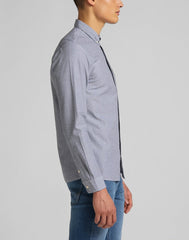 MĘSKA KOSZULA MATERIAŁOWA LEE SLIM BUTTON DOWN CLOUDBURST GREY L66XNFJE 112116754
