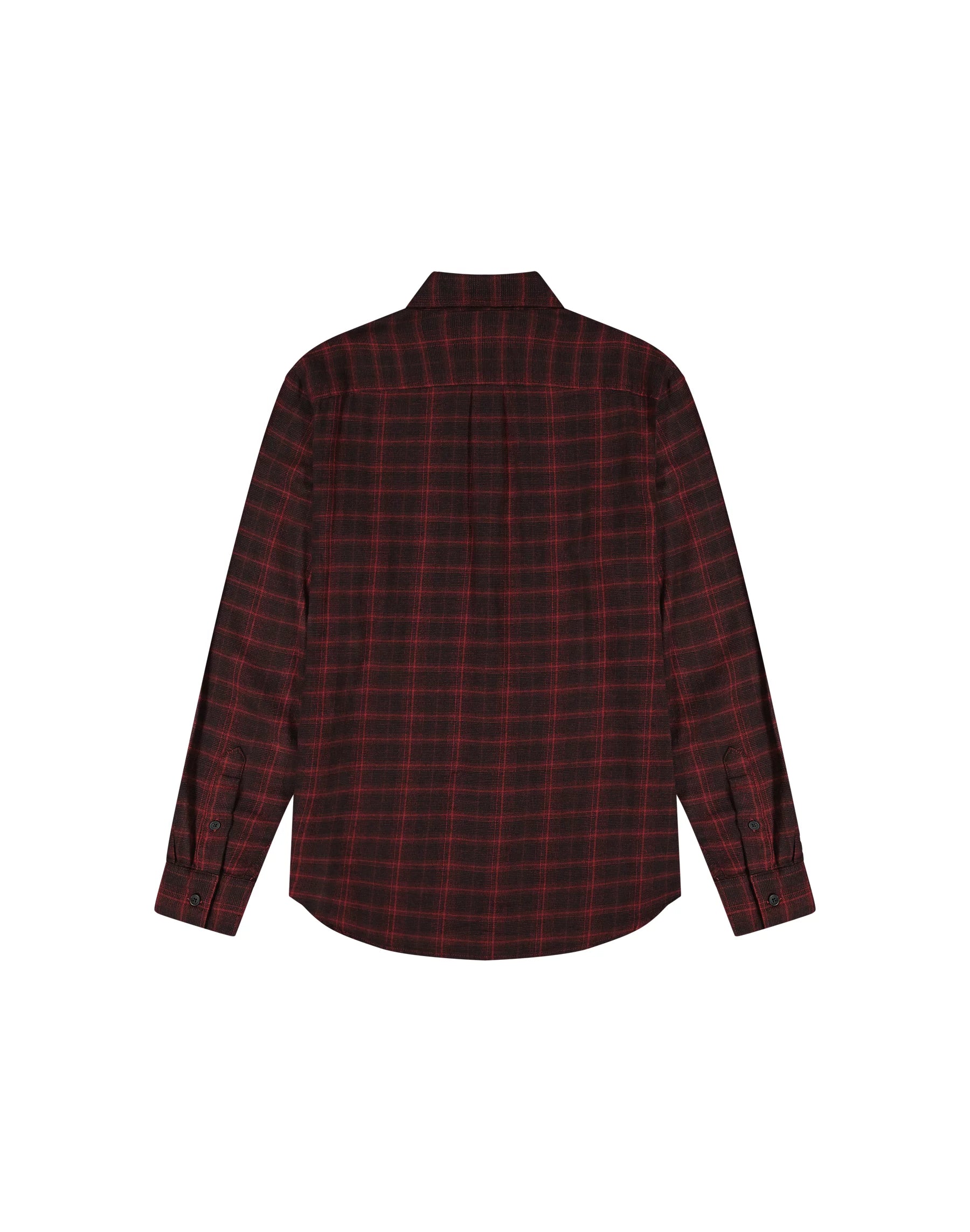 Męska Koszula Wrangler 1 Pkt Flannel Shirt Black Wine 112371522