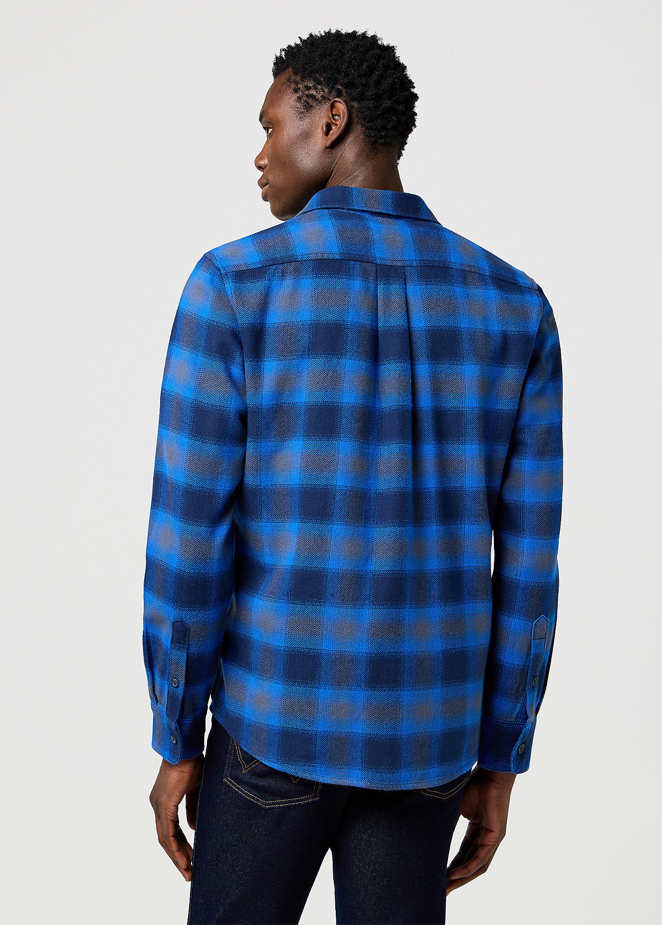 Meska Koszula Wrangler 1 Pkt Indigo Shirt Icy 112371524