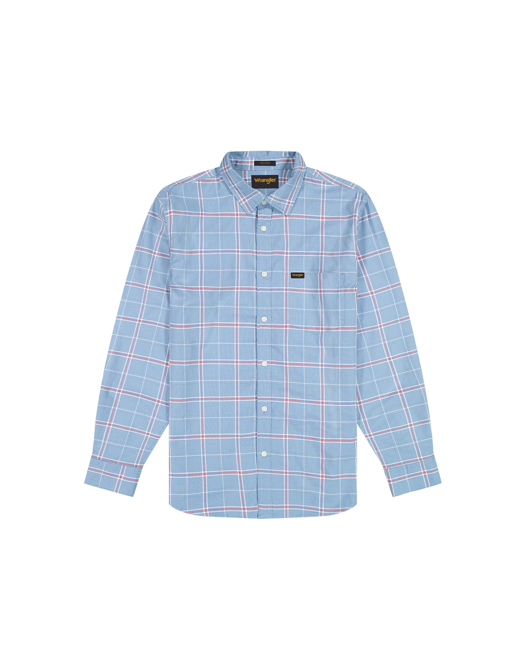Męska Koszula Wrangler 1 Pkt Shirt Ashley Blue 112378488