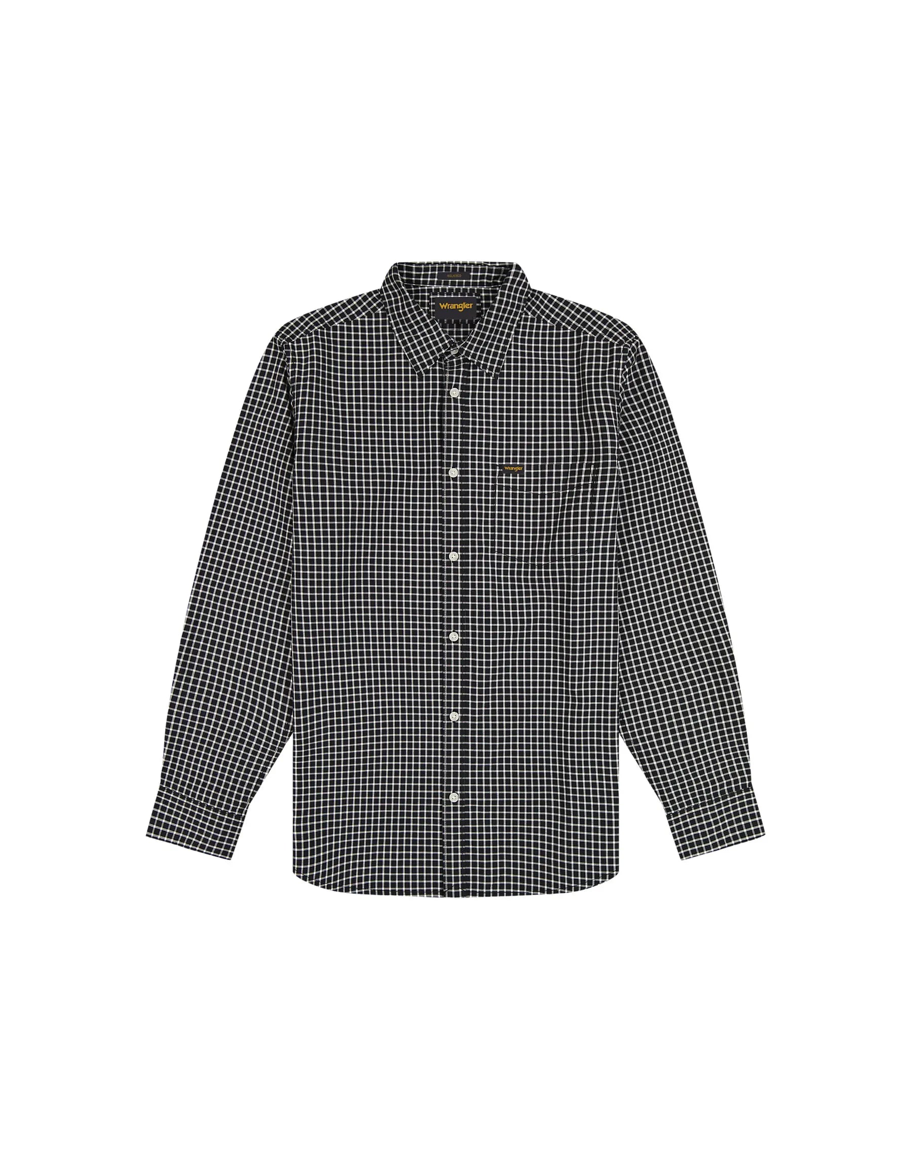 MESKA KOSZULA WRANGLER 1 PKT SHIRT BLACK 112378031