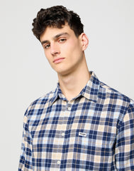 Męska Koszula Wrangler 1 PKT Shirt Blue 112371405