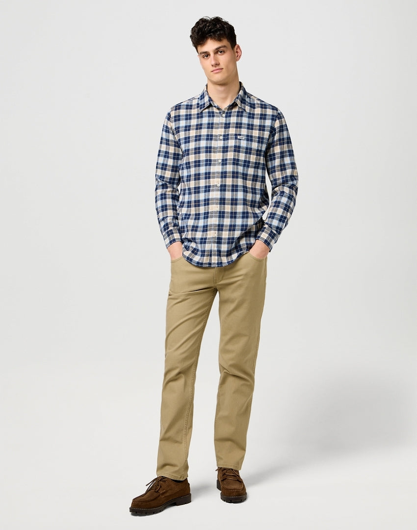 Męska Koszula Wrangler 1 PKT Shirt Blue 112371405