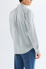 Męska Koszula Wrangler 1 Pkt Shirt Blue Stripe 112378486