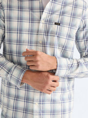 Męska Koszula Wrangler 1 PKT Shirt Blue White 112378035