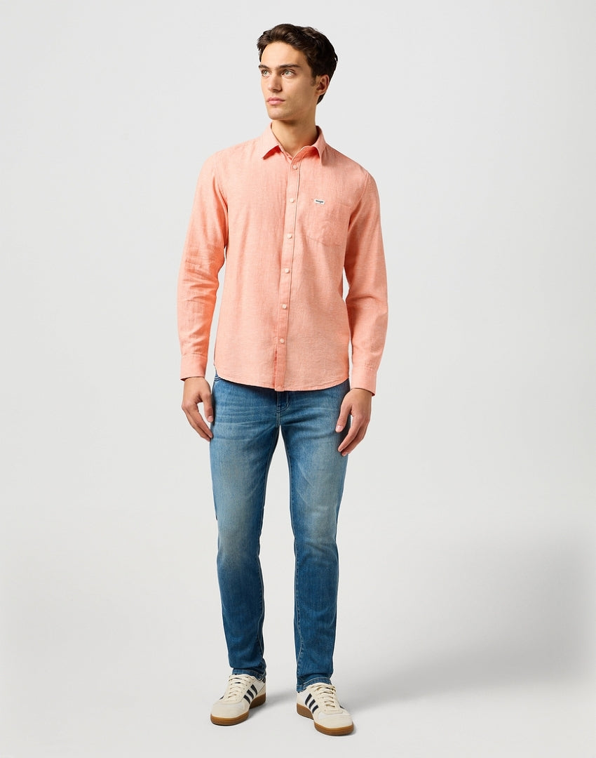 Meska Koszula Wrangler 1 Pkt Shirt Flamingo 112362752
