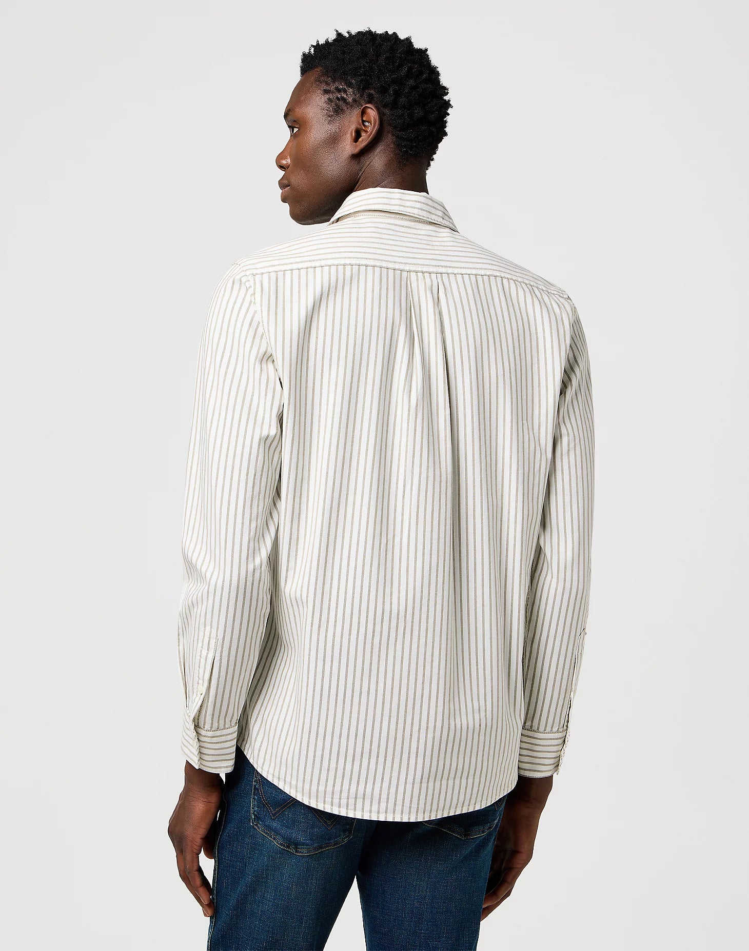 Męska Koszula Wrangler 1 Pkt Shirt Green Oxford 112371616