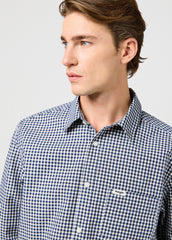 Koszula Męska Wrangler 1 Pkt Shirt Navy Gingham 112362904