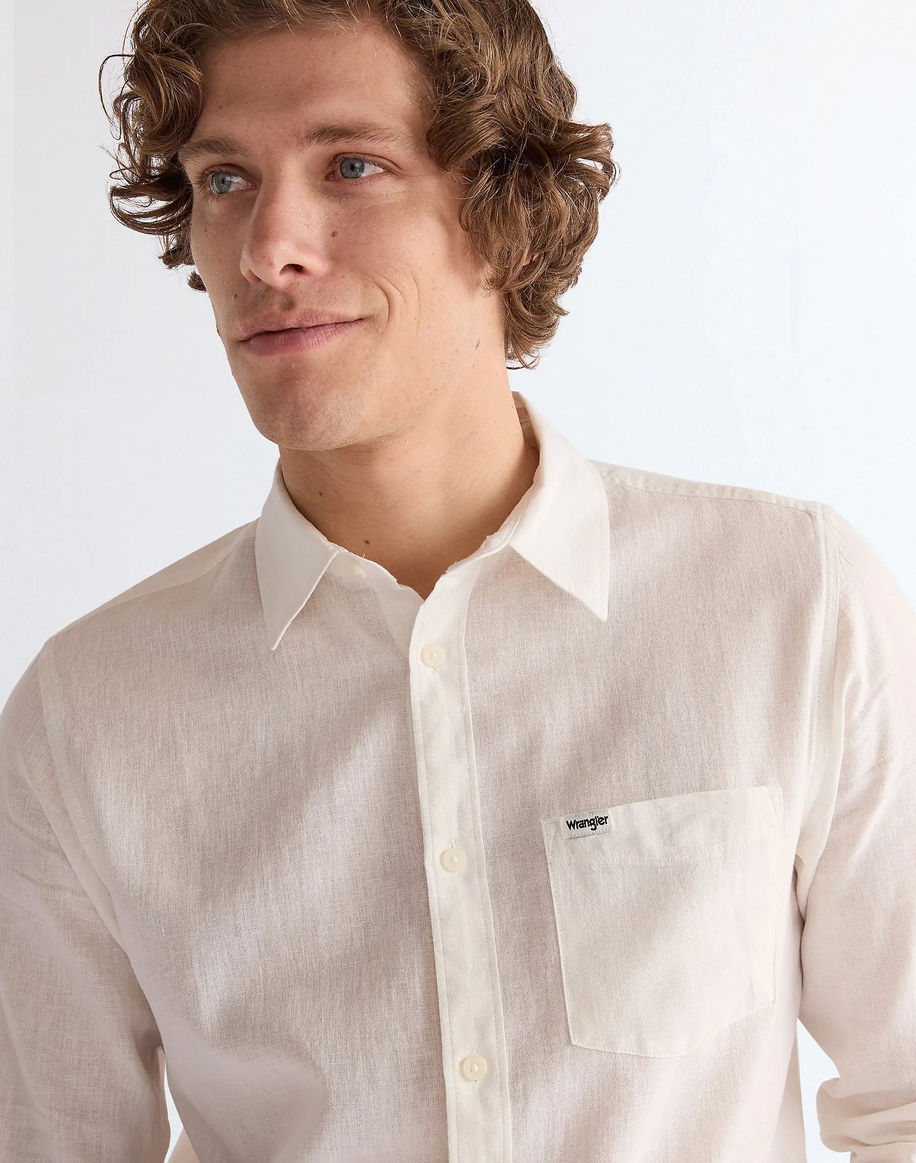 MESKA KOSZULA WRANGLER 1 PKT SHIRT WHITE 112362907