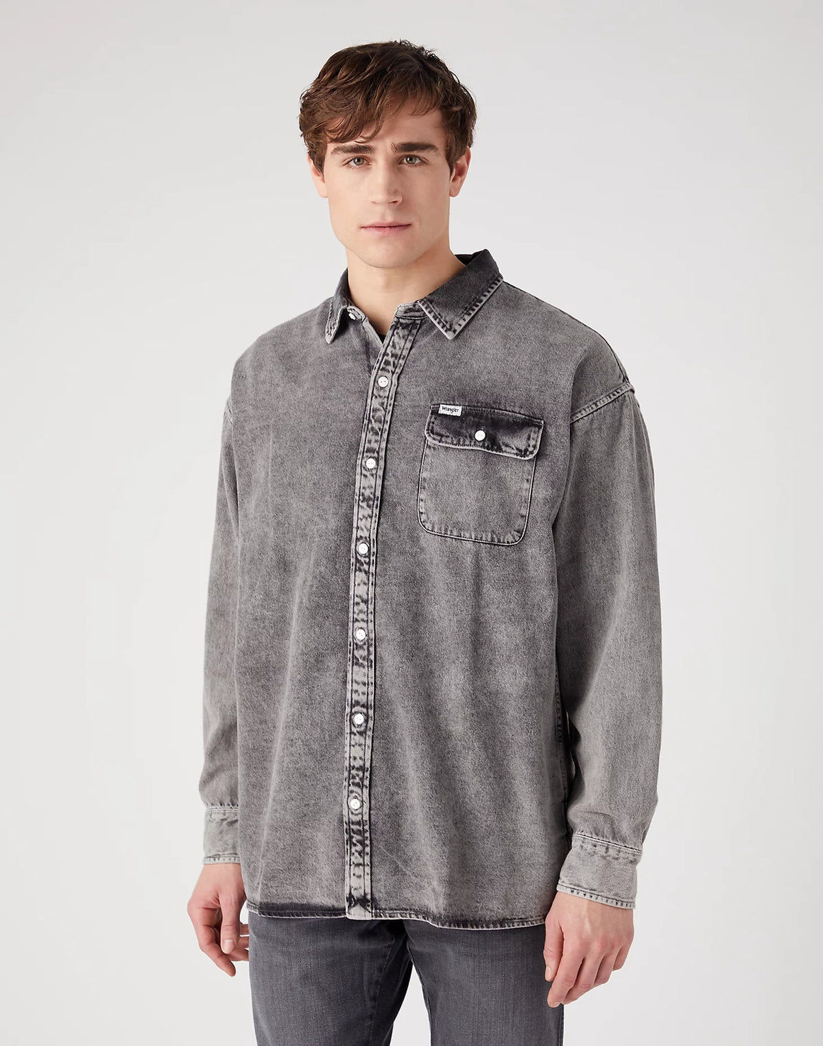 Męska Koszula Wrangler 1Pkt Flap Shirt Darkest Spruce 112341170