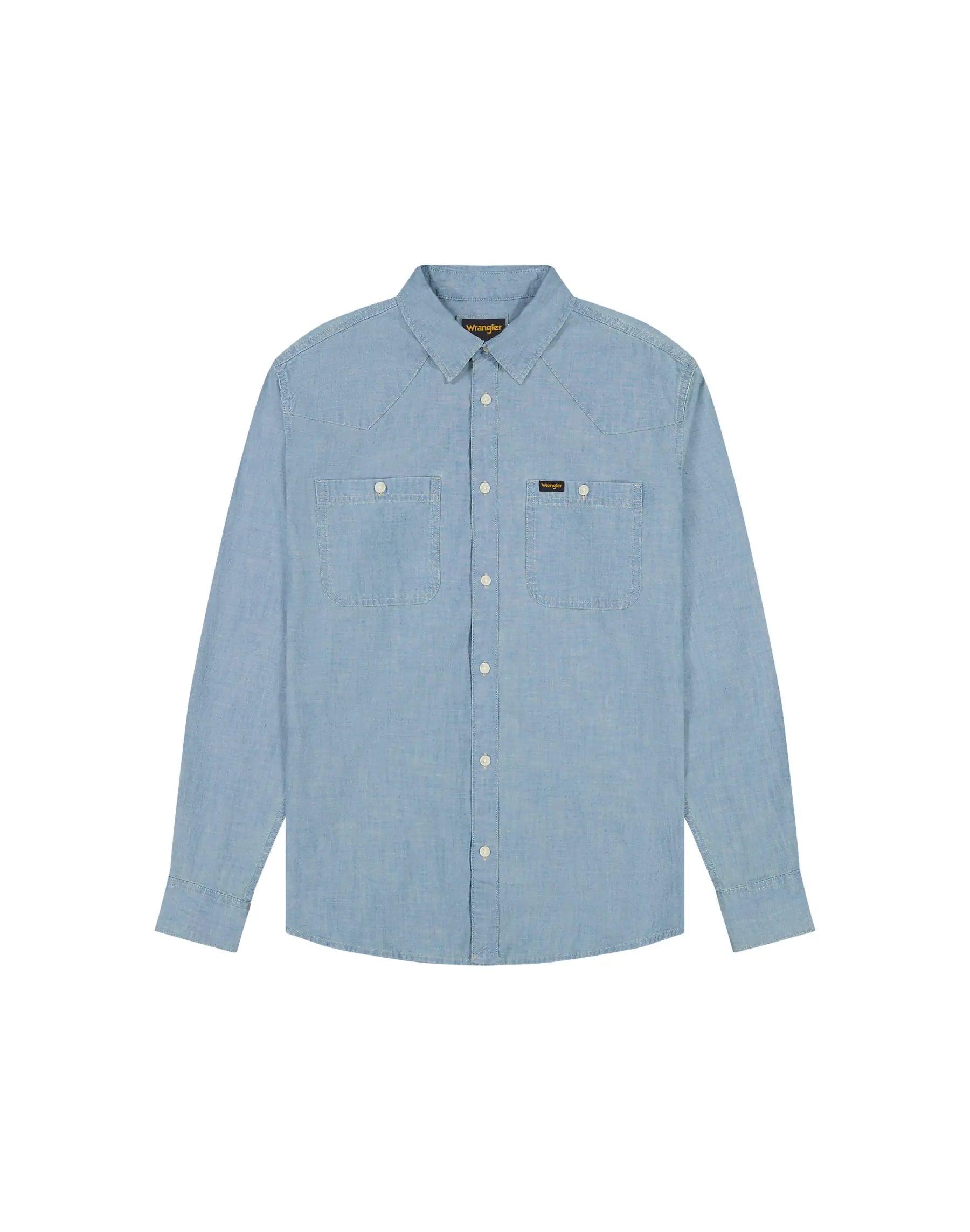 Męska Koszula Wrangler Chambray Shirt Indigo 112378119