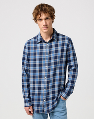 MĘSKA KOSZULA WRANGLER CHECK SHIRT BLACK IRIS 112350570