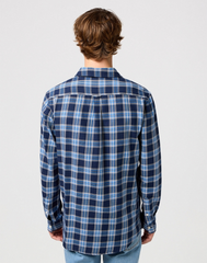 MĘSKA KOSZULA WRANGLER CHECK SHIRT BLACK IRIS 112350570