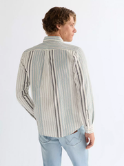 MĘSKA KOSZULA WRANGLER OXFORD SHIRT WHITE BLUE 112378098
