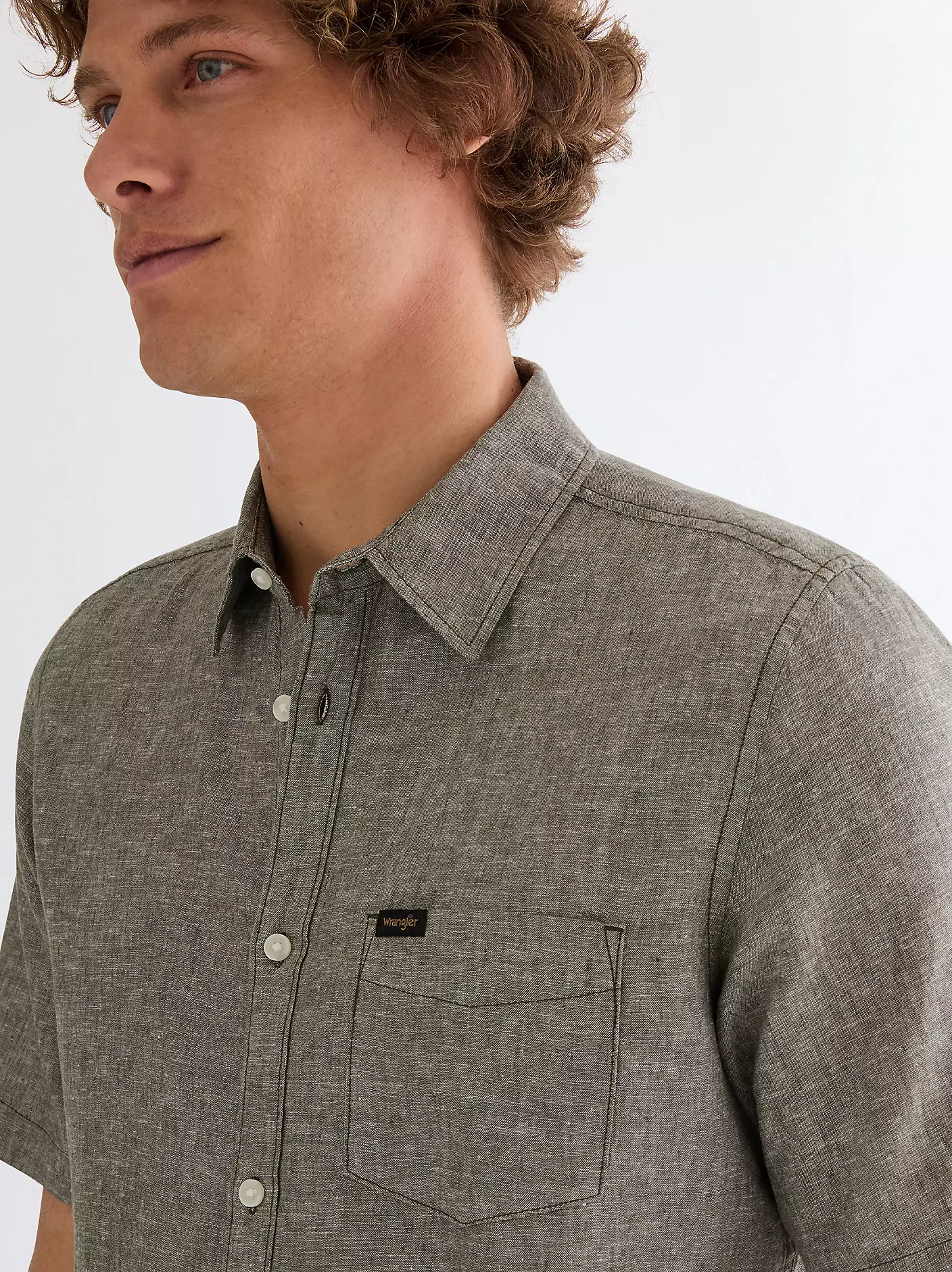 MĘSKA KOSZULA WRANGLER SS 1 PKT SHIRT DEEP DEPTHS 112378047
