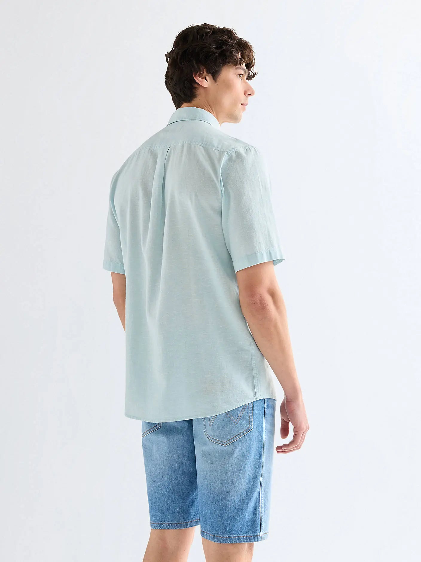 MESKA KOSZULA WRANGLER SS 1 PKT SHIRT FORGET ME NOT 112378046