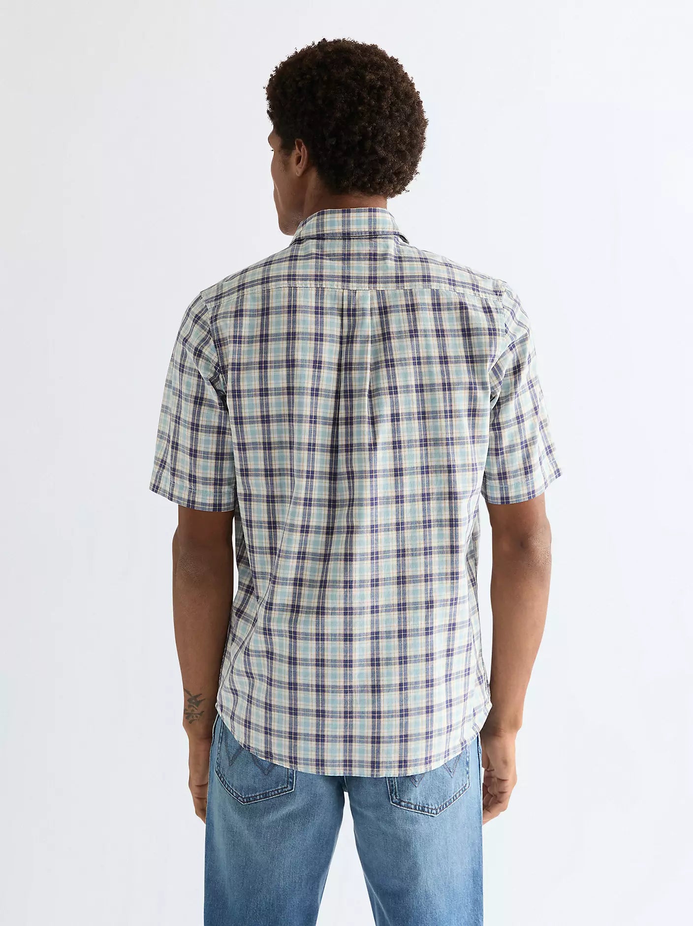 MESKA KOSZULA WRANGLER SS 1 PKT SHIRT FORGET ME NOT 112378049