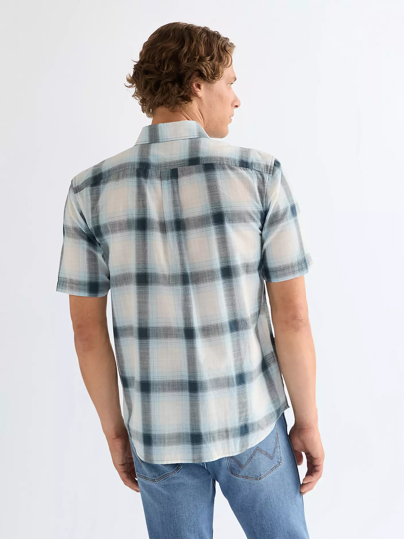 MĘSKA KOSZULA WRANGLER SS 1 PKT SHIRT MIDNIGHT NAVY 112378484