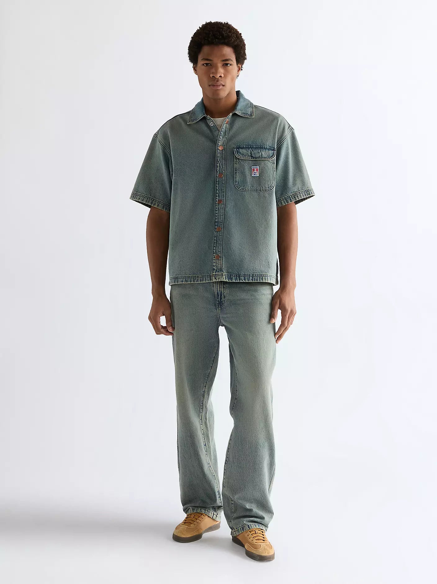 MESKA KOSZULA WRANGLER SS OVERSHIRT CANYON SHADE 112378122