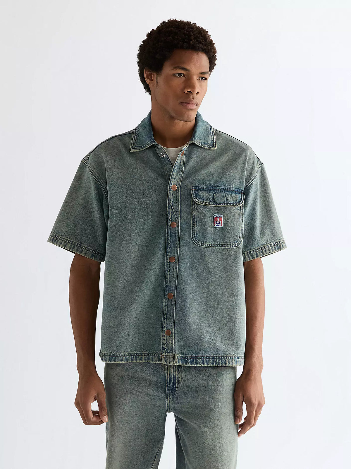 MESKA KOSZULA WRANGLER SS OVERSHIRT CANYON SHADE 112378122