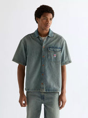 MESKA KOSZULA WRANGLER SS OVERSHIRT CANYON SHADE 112378122
