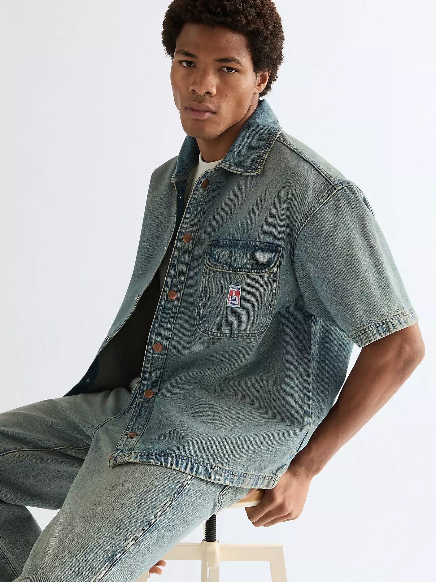 MESKA KOSZULA WRANGLER SS OVERSHIRT CANYON SHADE 112378122