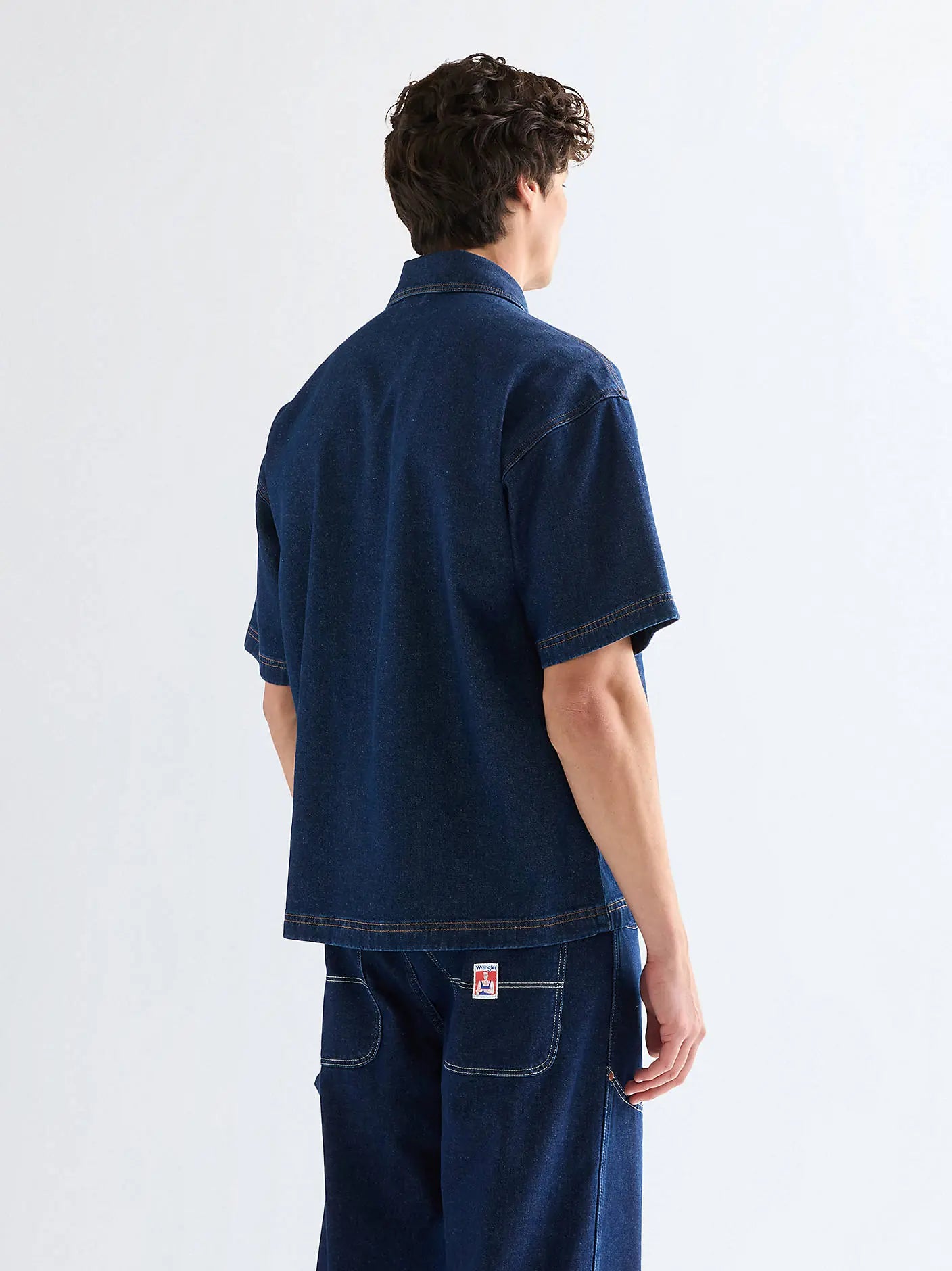 Męska Koszula Wrangler SS Overshirt Rinse 112378123