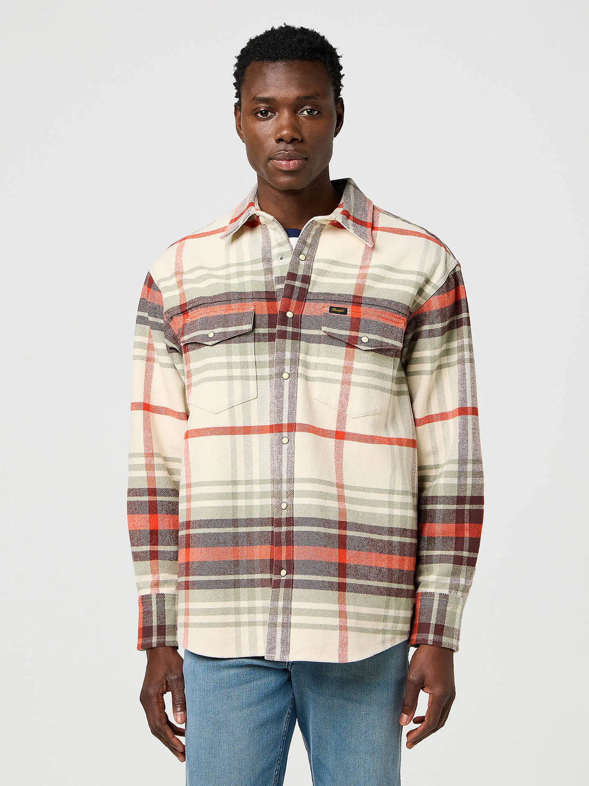MESKA KOSZULA WRANGLER WESTERN SHIRT BIRCH 112372459