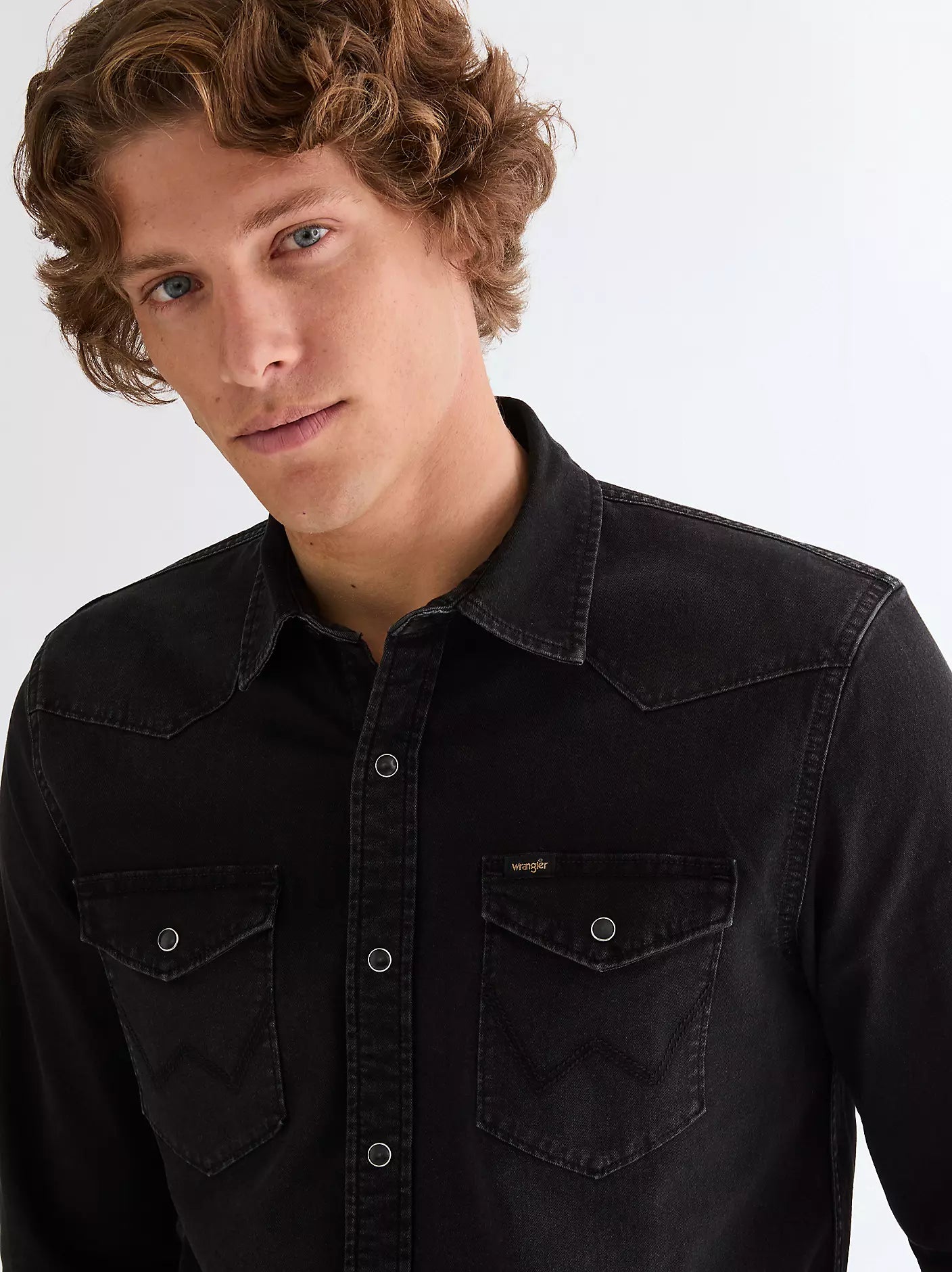 Męska Koszula Wrangler Western Shirt Black 112378472