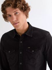 Męska Koszula Wrangler Western Shirt Black 112378472