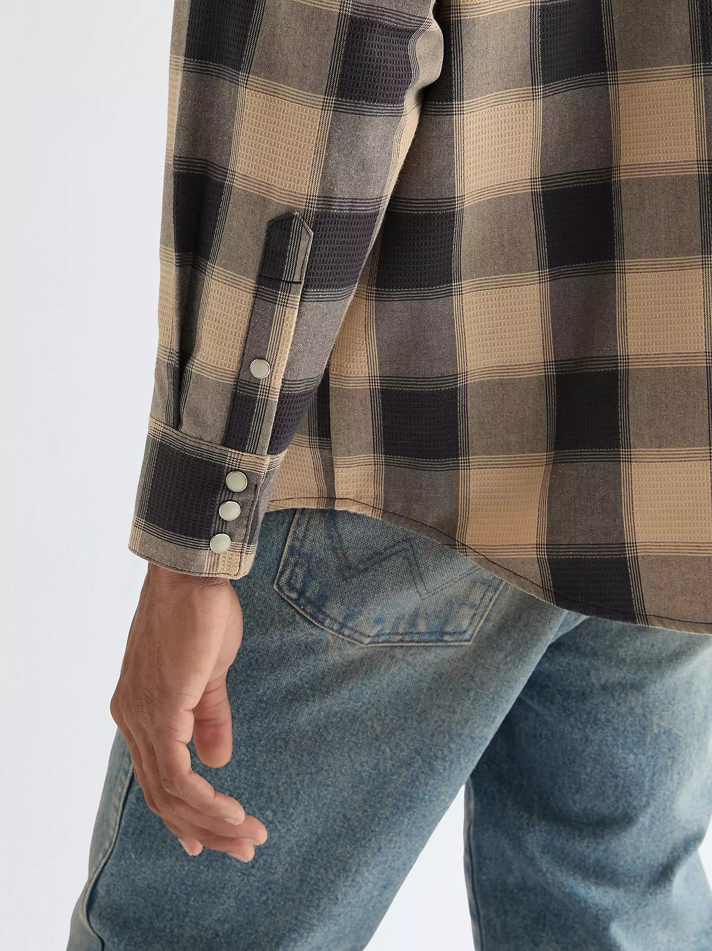Męska Koszula Wrangler Western Shirt Curds And Whey 112378116