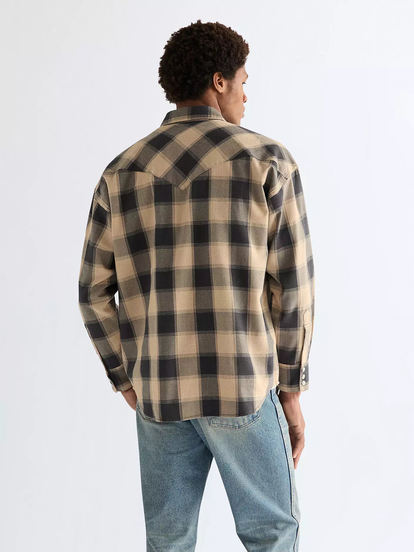 Męska Koszula Wrangler Western Shirt Curds And Whey 112378116