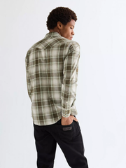 MĘSKA KOSZULA WRANGLER WESTERN SHIRT GREEN TAN 112378078