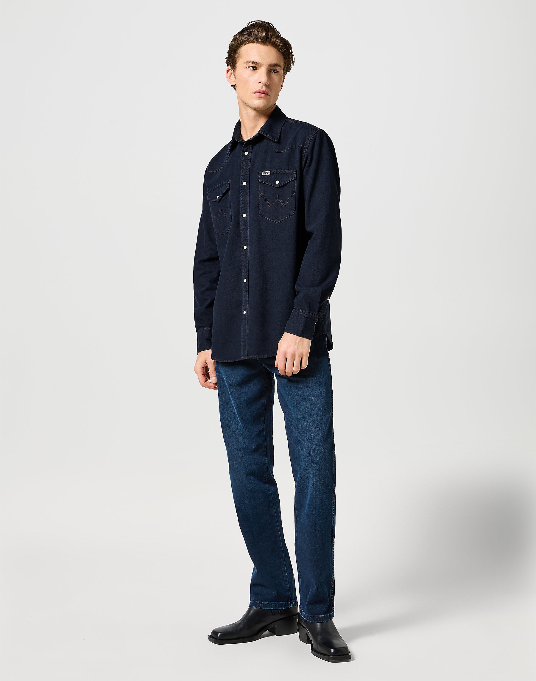 Męska Koszula Wrangler Western Shirt Midnight Rodeo 112357193