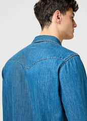 Męska Koszula Wrangler Western Shirt Olive Breeze 112371572