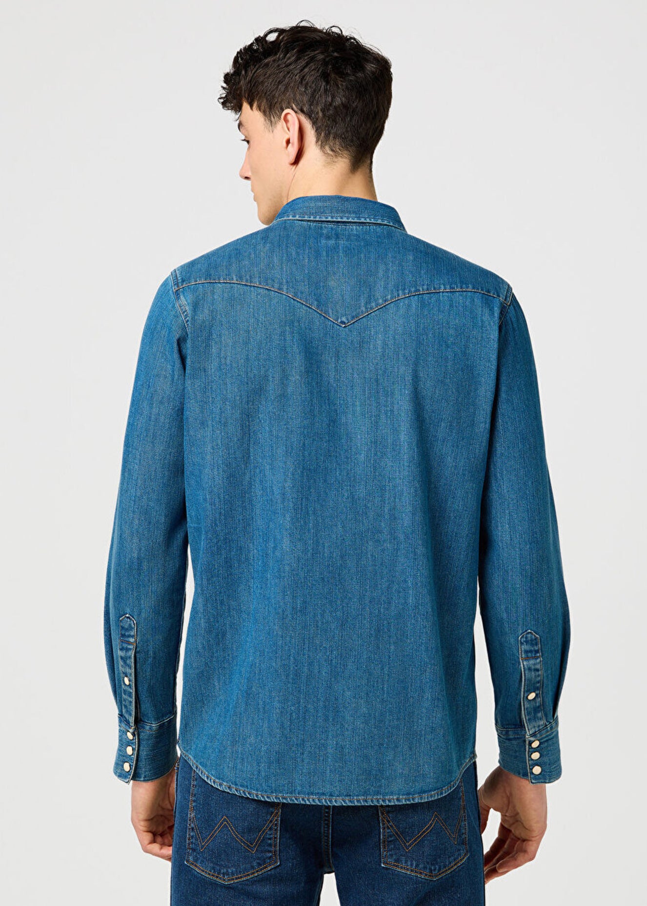 Męska Koszula Wrangler Western Shirt Olive Breeze 112371572