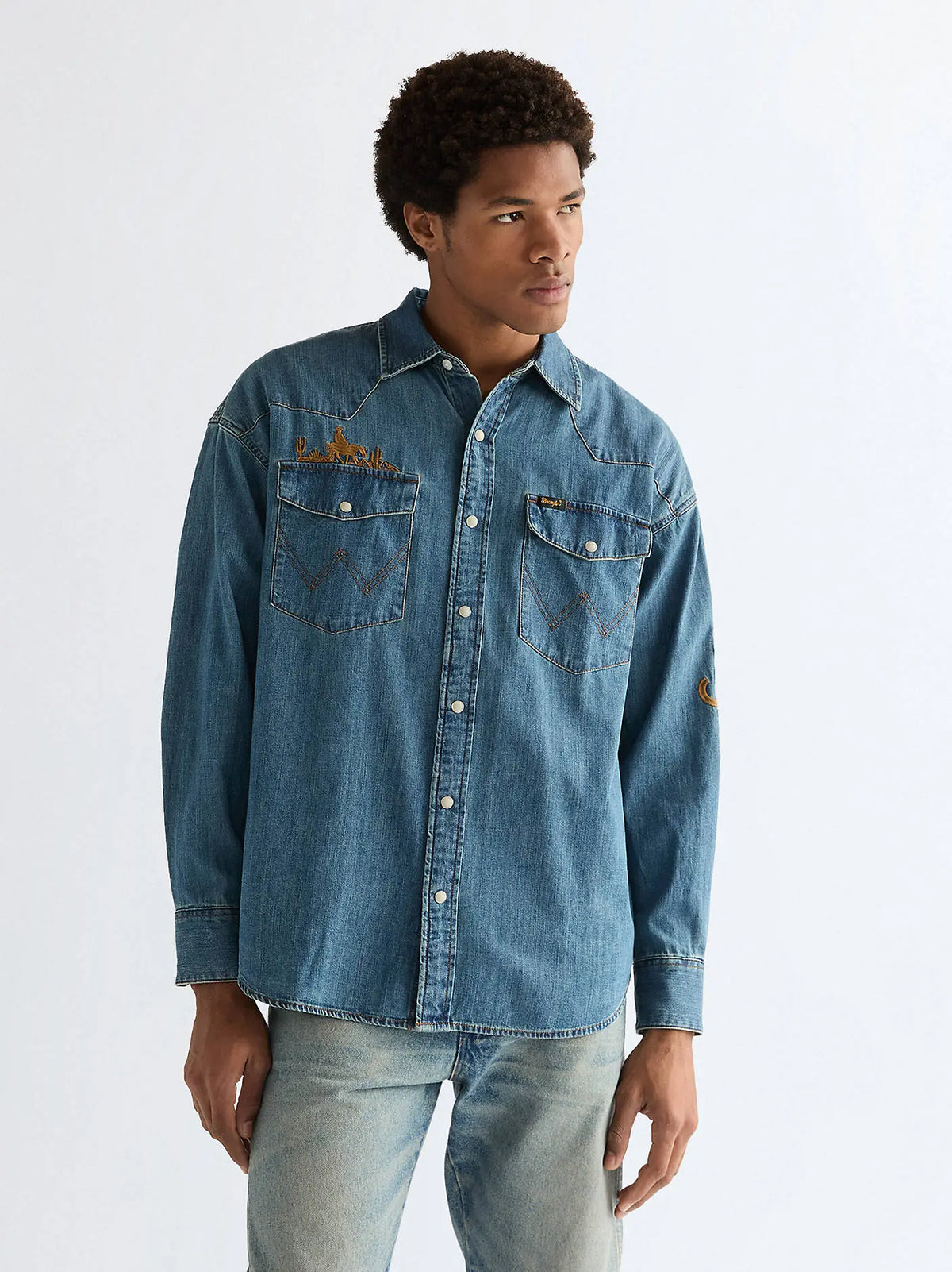 Męska Koszula Wrangler Western Shirt Trail Blazer 112377967