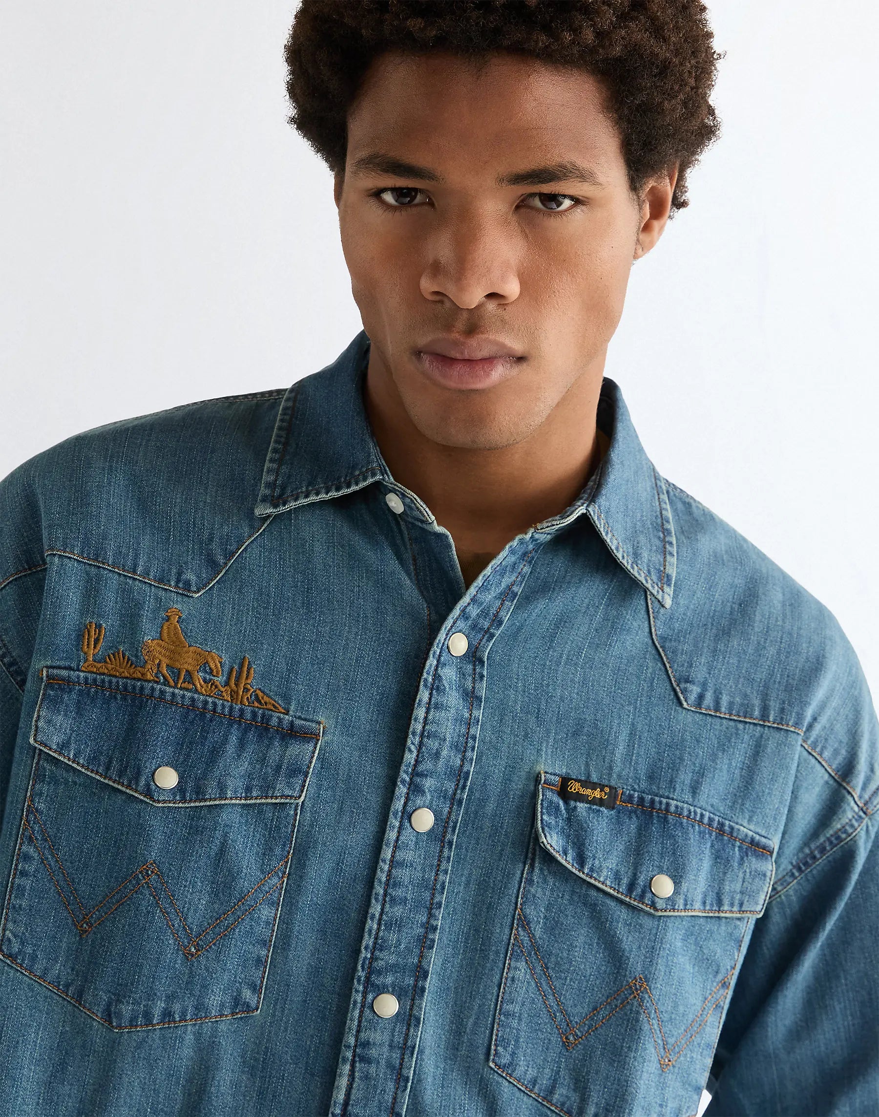 Męska Koszula Wrangler Western Shirt Trail Blazer 112377967