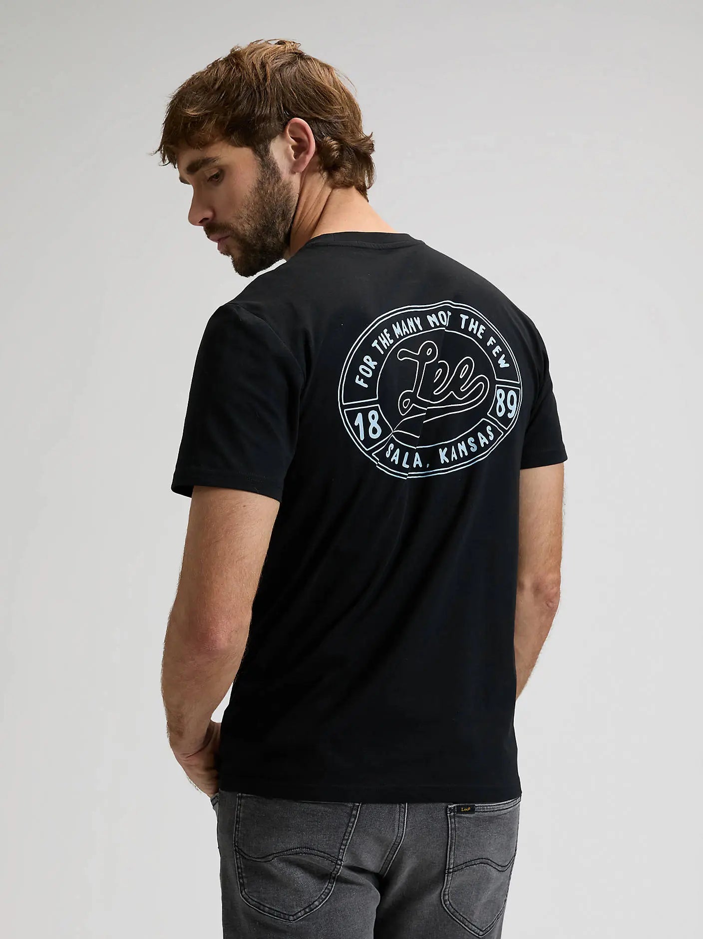 Męska Koszulka Lee Big Logo Tee Black 112376499