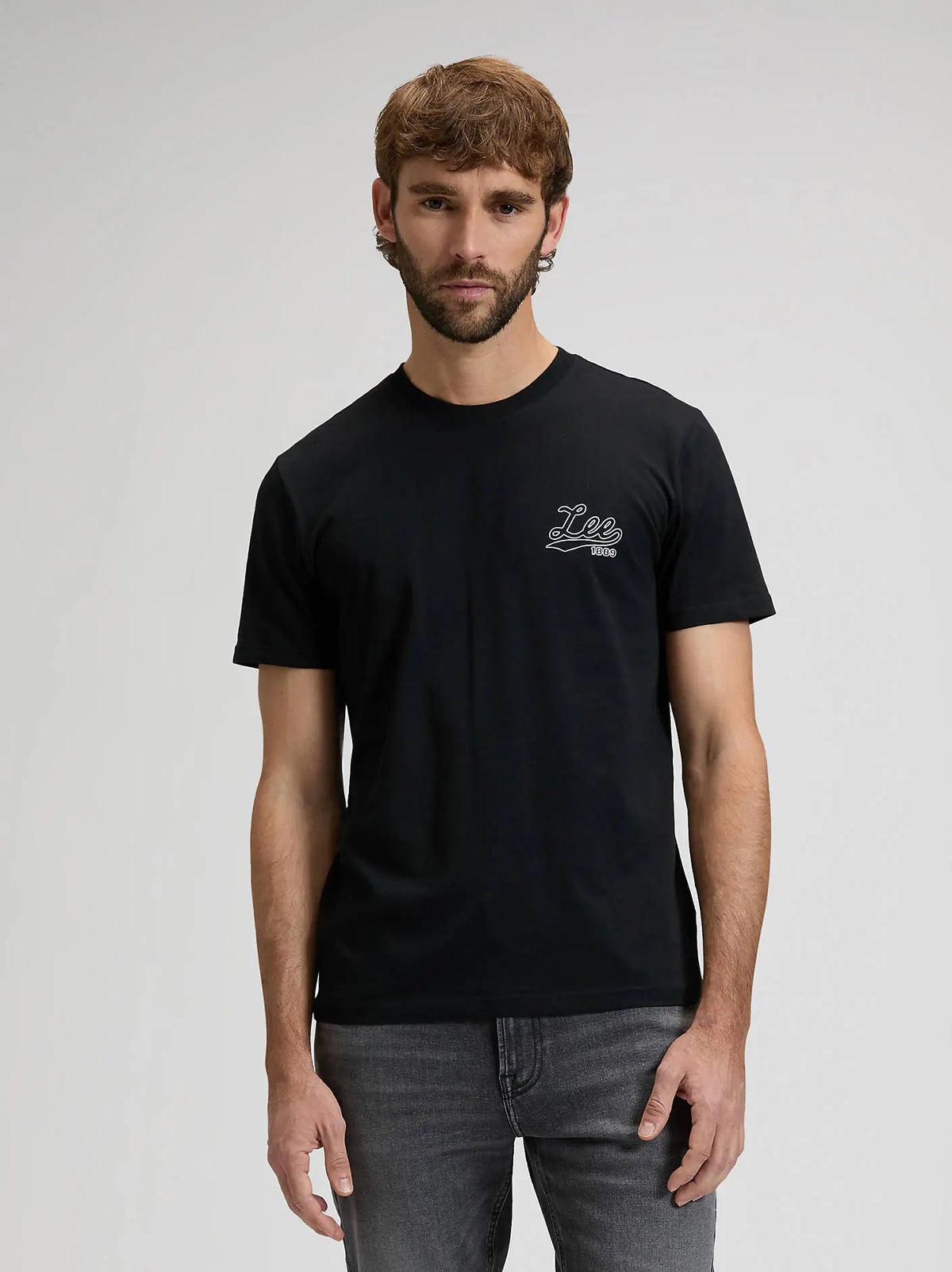 Męska Koszulka Lee Big Logo Tee Black 112376499