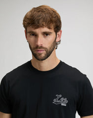 Męska Koszulka Lee Big Logo Tee Black 112376499