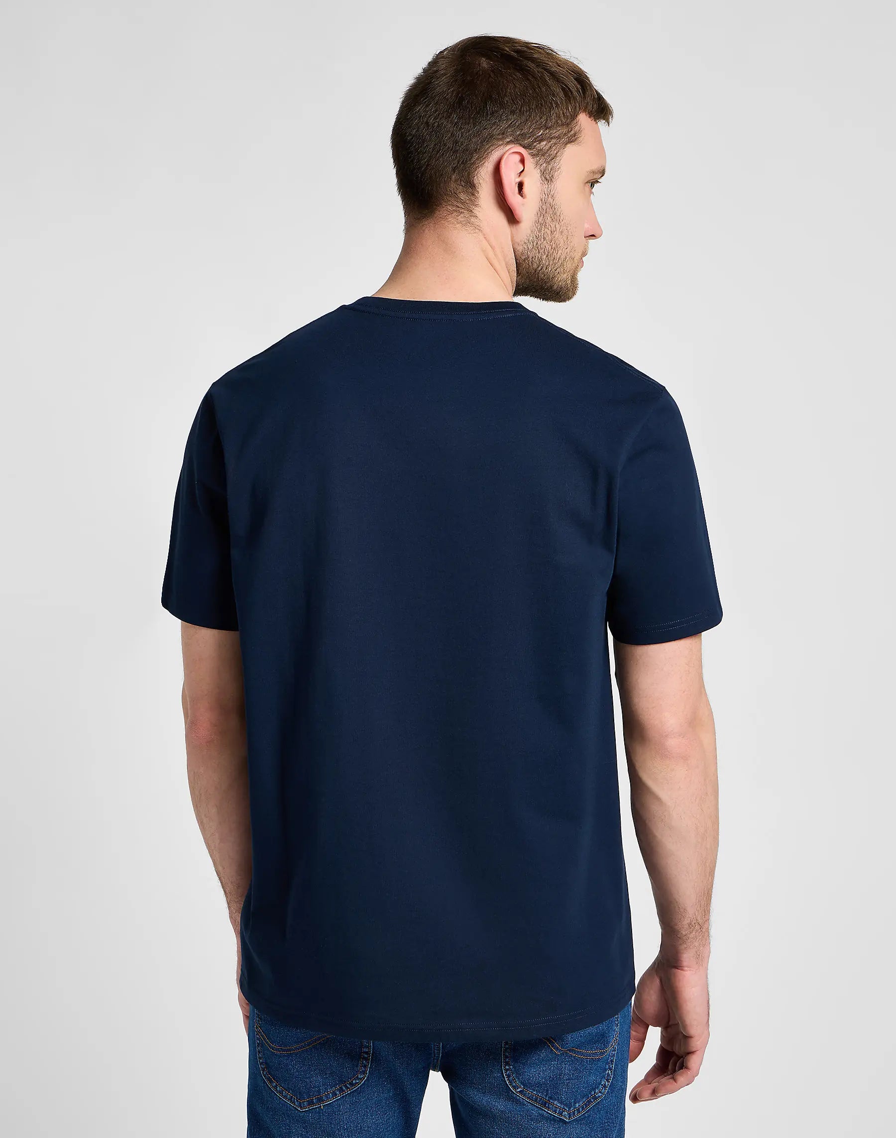 MESKA KOSZULKA LEE BIG LOGO TEE EMPEROR NAVY 112355583
