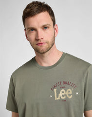 MESKA KOSZULKA LEE BIG LOGO TEE OLIVE GROVE 112355655