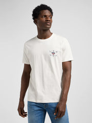 Meska Koszulka Lee Essential Graphic Tee Ecru 112370518