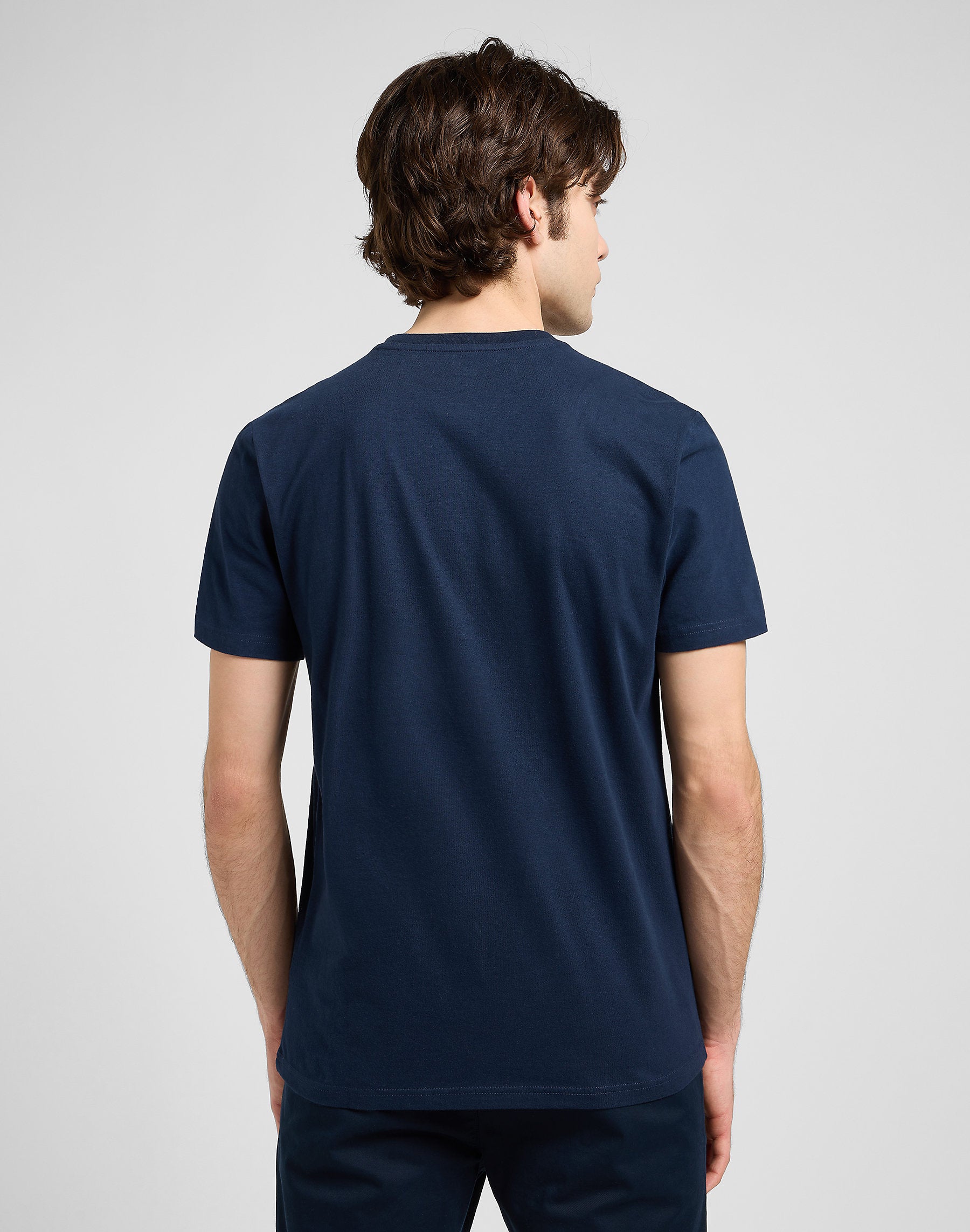 Męska Koszulka Lee Essential Graphic Tee Rivet Navy 112372360
